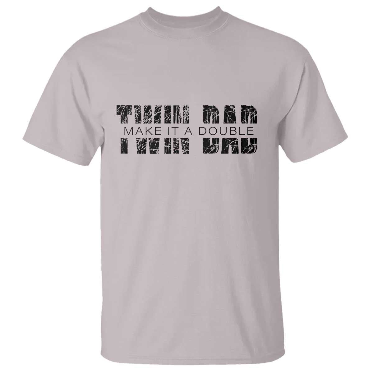Retro Twin Dad T Shirt Subtle Make It A Double Fathers Day