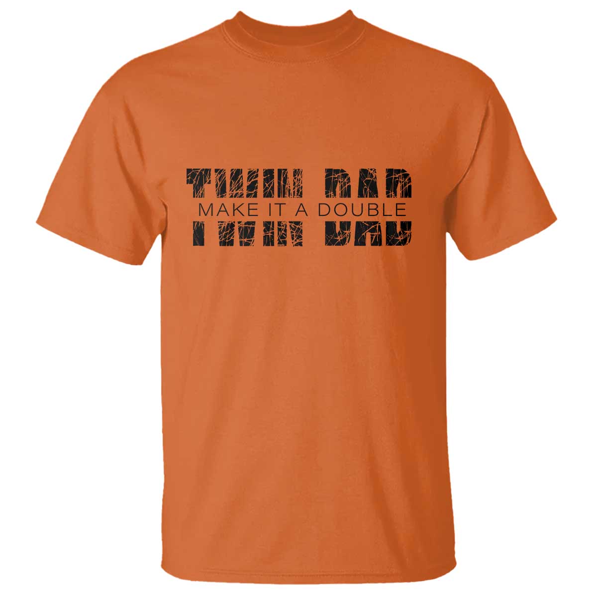 Retro Twin Dad T Shirt Subtle Make It A Double Fathers Day