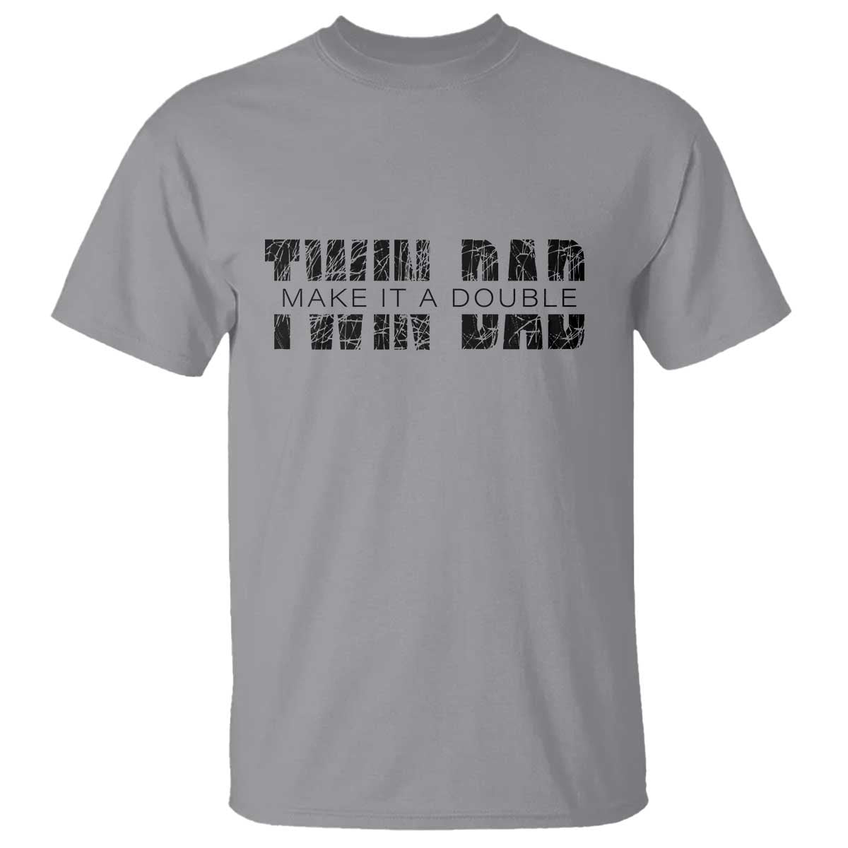 Retro Twin Dad T Shirt Subtle Make It A Double Fathers Day