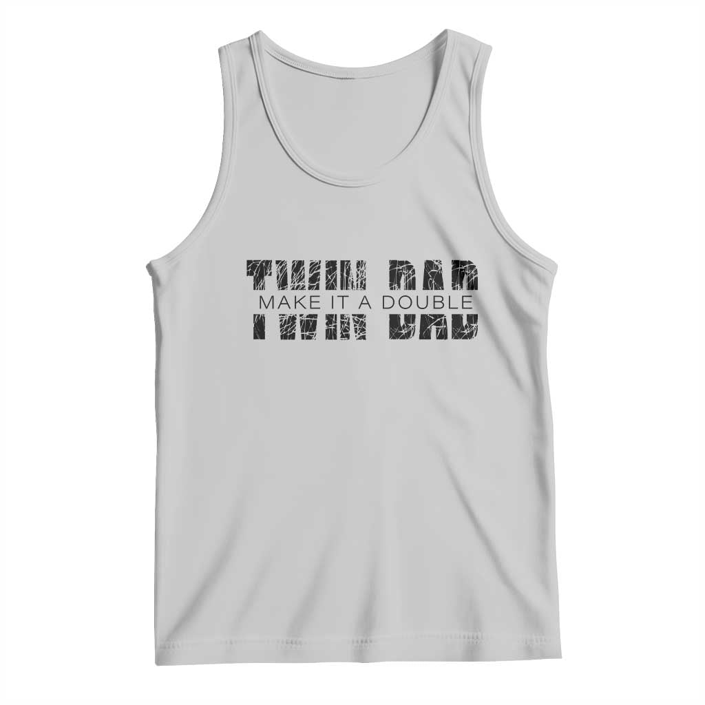 Retro Twin Dad Tank Top Subtle Make It A Double Fathers Day