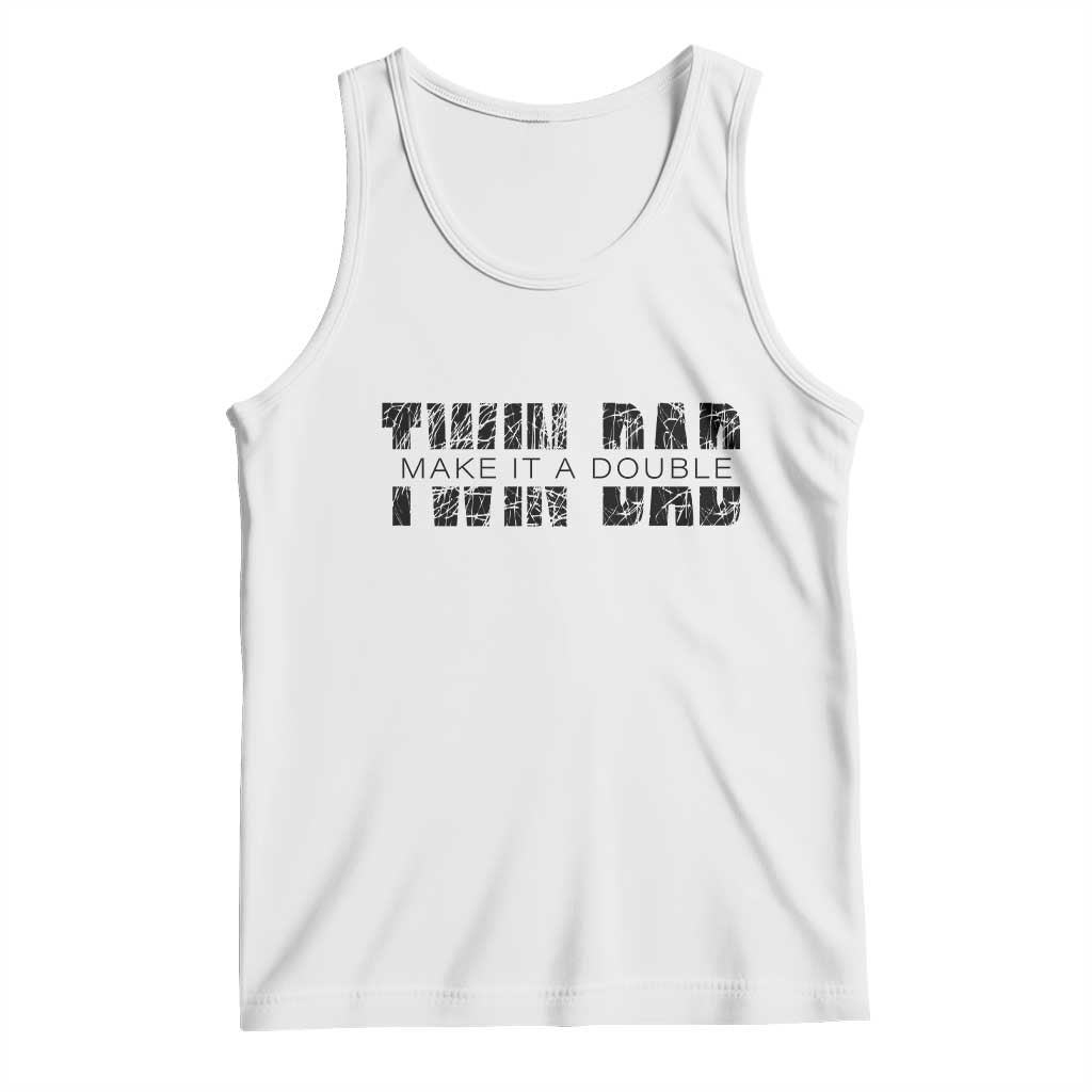 Retro Twin Dad Tank Top Subtle Make It A Double Fathers Day