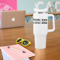 Retro Twin Dad Tumbler With Handle Subtle Make It A Double Fathers Day
