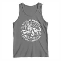 Retro Twin Dad Est 2026 Tank Top Funny Skeleton Dad Classic Overachiever Fathers Day