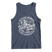 Retro Twin Dad Est 2026 Tank Top Funny Skeleton Dad Classic Overachiever Fathers Day
