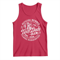 Retro Twin Dad Est 2026 Tank Top Funny Skeleton Dad Classic Overachiever Fathers Day