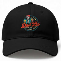 Skeleton Dad Tax Making Sure Its Not Poison Baseball Cap Husband Daddy Fathers Day Gift