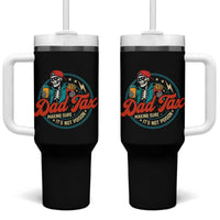 Skeleton Dad Tax Making Sure Its Not Poison Tumbler With Handle Husband Daddy Fathers Day Gift