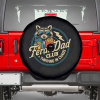Feral Dad Club Spare Tire Cover Funny Raccoon Dad Birthday Fathers Day Gift