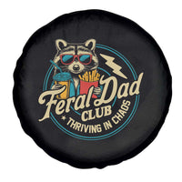 Feral Dad Club Spare Tire Cover Funny Raccoon Dad Birthday Fathers Day Gift