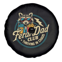 Feral Dad Club Spare Tire Cover Funny Raccoon Dad Birthday Fathers Day Gift