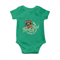 Feral Dad Club Baby Onesie Funny Raccoon Dad Birthday Fathers Day Gift