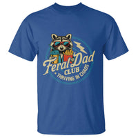 Feral Dad Club T Shirt Funny Raccoon Dad Birthday Fathers Day Gift