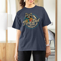 Feral Dad Club T Shirt For Women Funny Raccoon Dad Birthday Fathers Day Gift