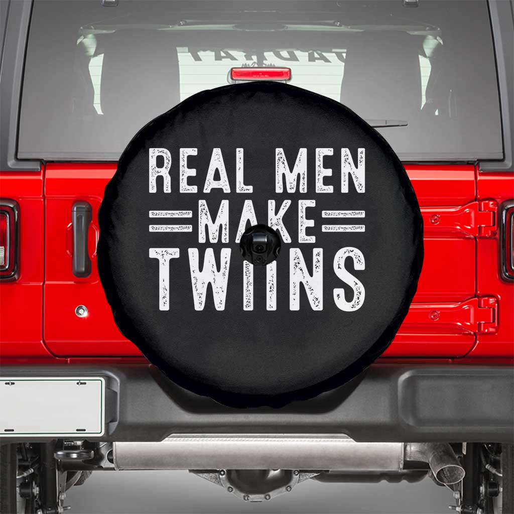 Funny Twin Dad Spare Tire Cover Real Men Make Twins Daddy Humor Fathers Day