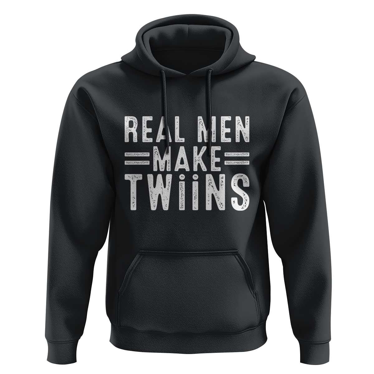 Funny Twin Dad Hoodie Real Men Make Twins Daddy Humor Fathers Day