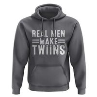 Funny Twin Dad Hoodie Real Men Make Twins Daddy Humor Fathers Day