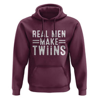 Funny Twin Dad Hoodie Real Men Make Twins Daddy Humor Fathers Day
