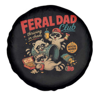 Funny Raccoon Dad Spare Tire Cover Feral Dad Club Fathers Day Gift