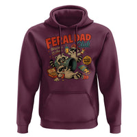 Funny Raccoon Dad Hoodie Feral Dad Club Fathers Day Gift