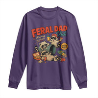 Funny Raccoon Dad Long Sleeve Shirt Feral Dad Club Fathers Day Gift