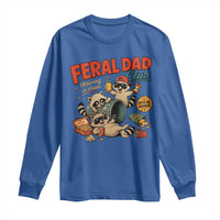 Funny Raccoon Dad Long Sleeve Shirt Feral Dad Club Fathers Day Gift
