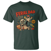 Funny Raccoon Dad T Shirt Feral Dad Club Fathers Day Gift
