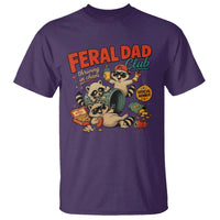 Funny Raccoon Dad T Shirt Feral Dad Club Fathers Day Gift