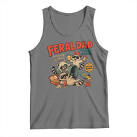 Funny Raccoon Dad Tank Top Feral Dad Club Fathers Day Gift