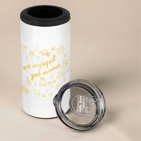 Engaged Girl Summer 4 in 1 Can Cooler Tumbler Bride To Be Engagement