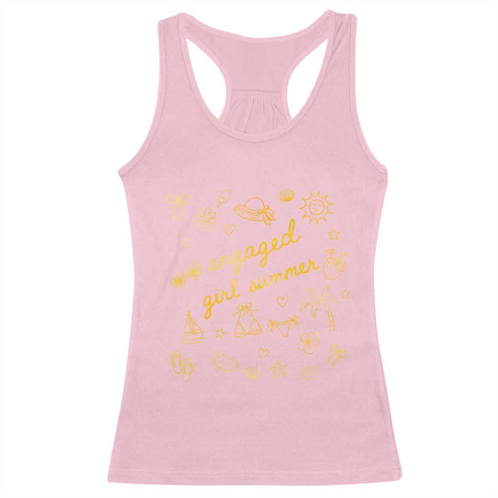 Engaged Girl Summer Racerback Tank Top Bride To Be Engagement