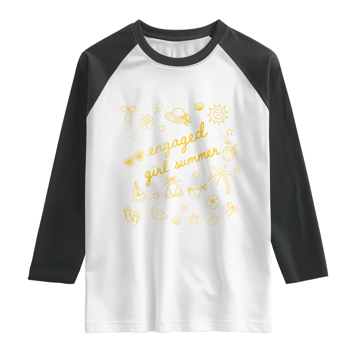 Engaged Girl Summer Raglan Shirt Bride To Be Engagement