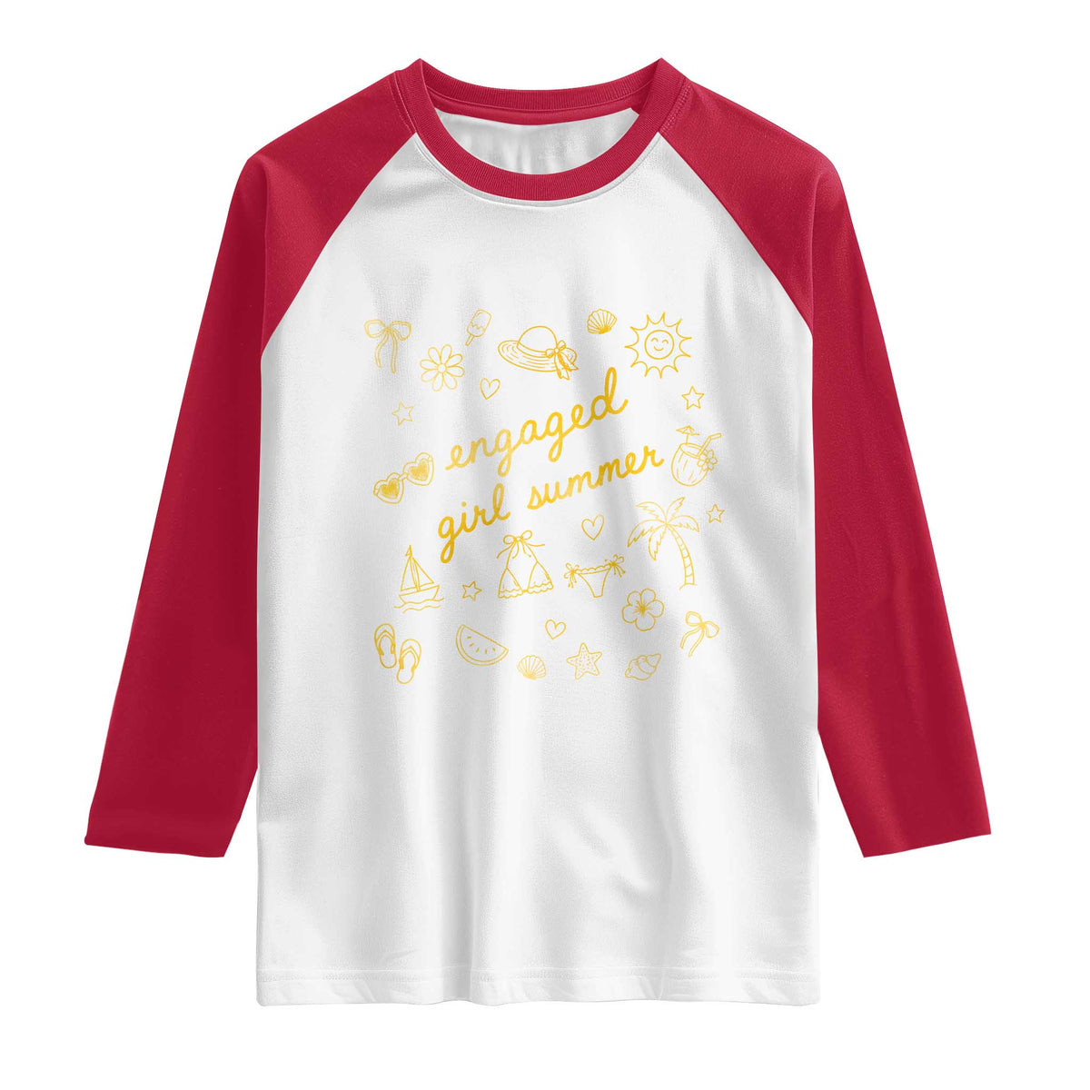 Engaged Girl Summer Raglan Shirt Bride To Be Engagement