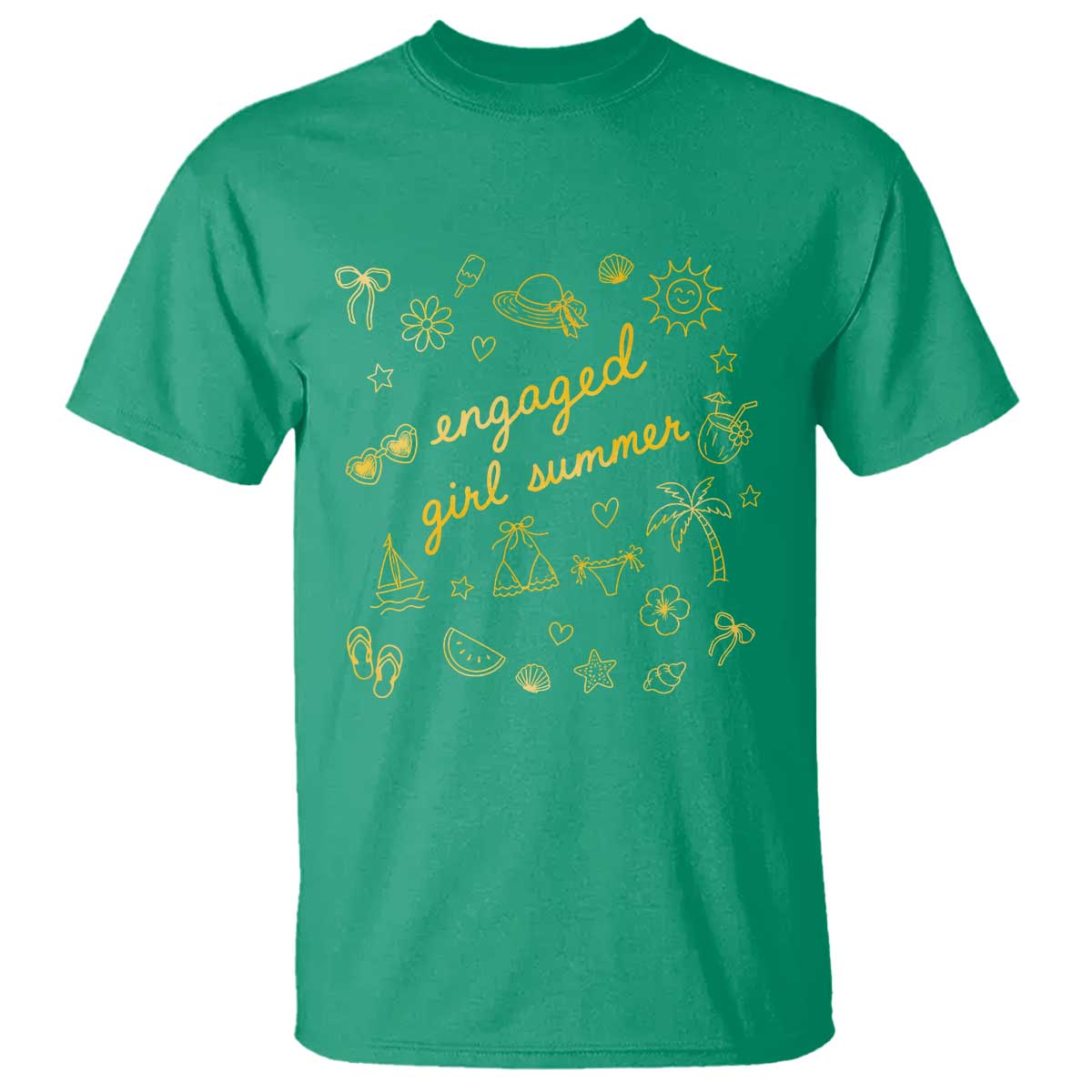 Engaged Girl Summer T Shirt Bride To Be Engagement