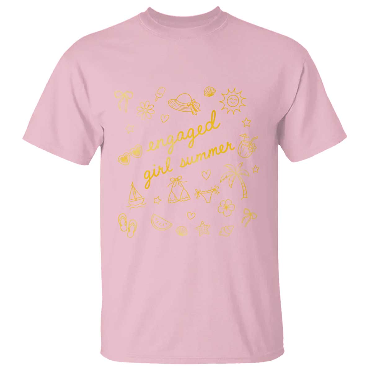 Engaged Girl Summer T Shirt Bride To Be Engagement