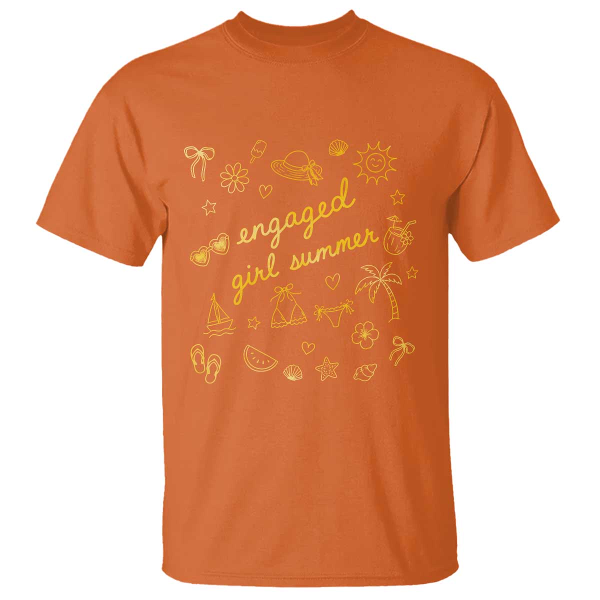 Engaged Girl Summer T Shirt Bride To Be Engagement
