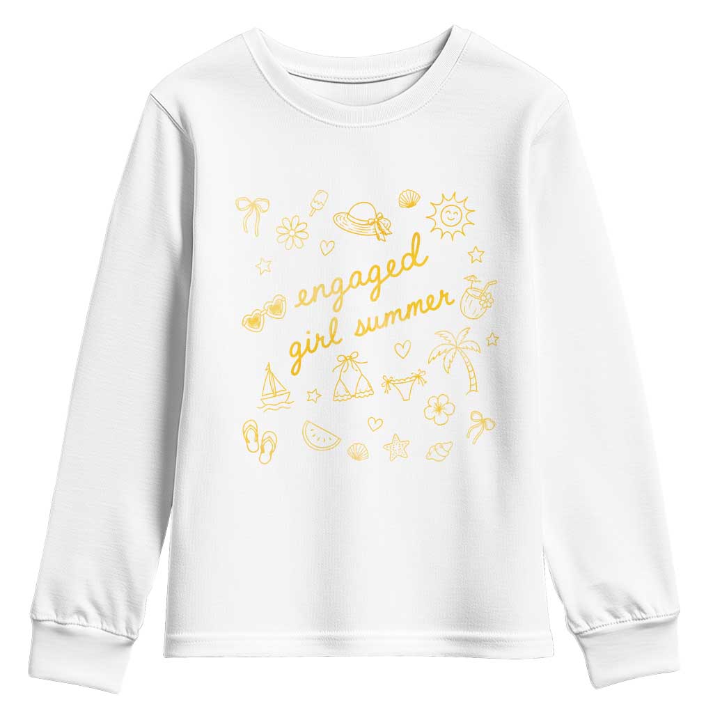 Engaged Girl Summer Youth Sweatshirt Bride To Be Engagement