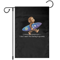 I Dont Want This Feeling To Go Away Garden Flag Vintage Surf Monkey Nostalgic Summer Beach Vacation