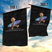 I Dont Want This Feeling To Go Away Garden Flag Vintage Surf Monkey Nostalgic Summer Beach Vacation