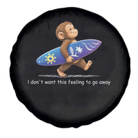 I Dont Want This Feeling To Go Away Spare Tire Cover Vintage Surf Monkey Nostalgic Summer Beach Vacation