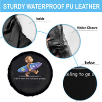 I Dont Want This Feeling To Go Away Spare Tire Cover Vintage Surf Monkey Nostalgic Summer Beach Vacation