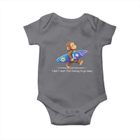 I Dont Want This Feeling To Go Away Baby Onesie Vintage Surf Monkey Nostalgic Summer Beach Vacation