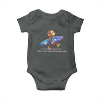 I Dont Want This Feeling To Go Away Baby Onesie Vintage Surf Monkey Nostalgic Summer Beach Vacation