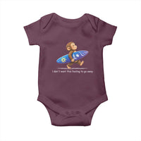 I Dont Want This Feeling To Go Away Baby Onesie Vintage Surf Monkey Nostalgic Summer Beach Vacation
