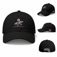 I Dont Want This Feeling To Go Away Baseball Cap Vintage Surf Monkey Nostalgic Summer Beach Vacation