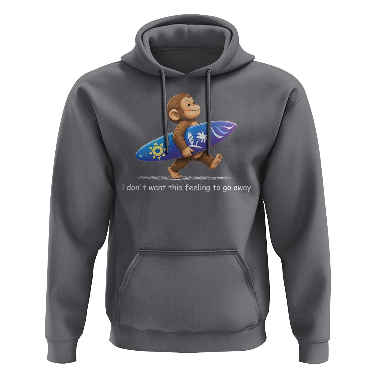 I Dont Want This Feeling To Go Away Hoodie Vintage Surf Monkey Nostalgic Summer Beach Vacation
