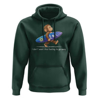 I Dont Want This Feeling To Go Away Hoodie Vintage Surf Monkey Nostalgic Summer Beach Vacation