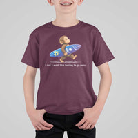 I Dont Want This Feeling To Go Away T Shirt For Kid Vintage Surf Monkey Nostalgic Summer Beach Vacation