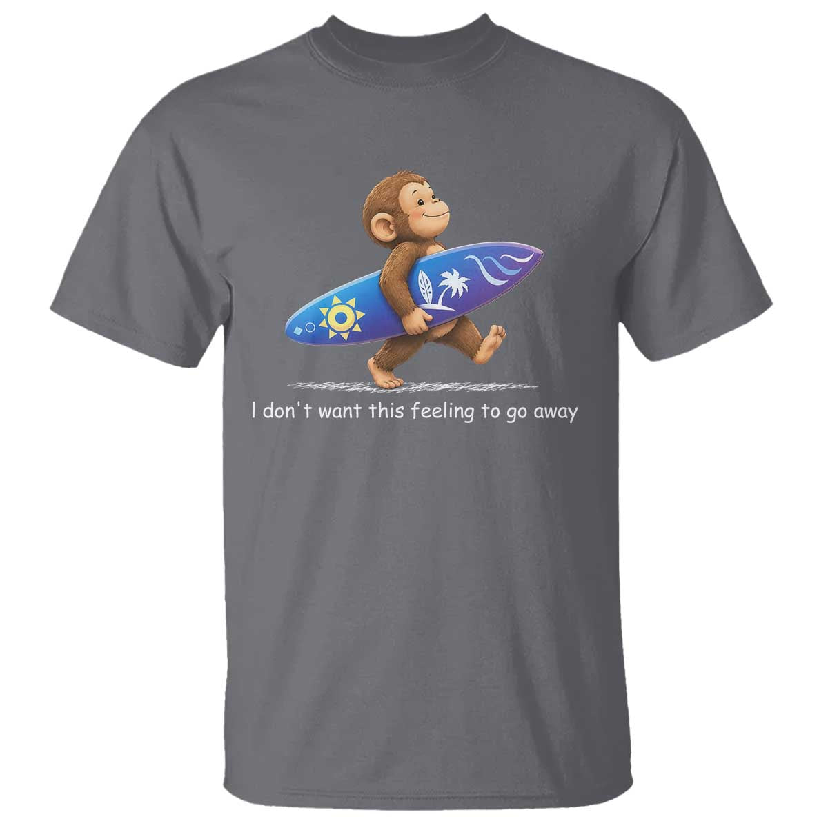 I Dont Want This Feeling To Go Away T Shirt Vintage Surf Monkey Nostalgic Summer Beach Vacation