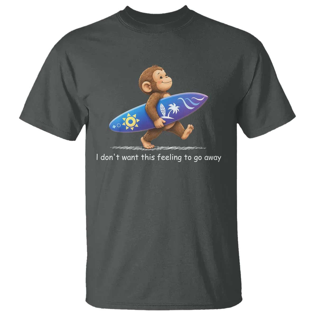 I Dont Want This Feeling To Go Away T Shirt Vintage Surf Monkey Nostalgic Summer Beach Vacation