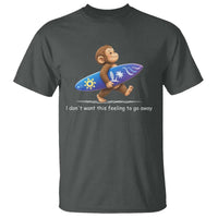 I Dont Want This Feeling To Go Away T Shirt Vintage Surf Monkey Nostalgic Summer Beach Vacation